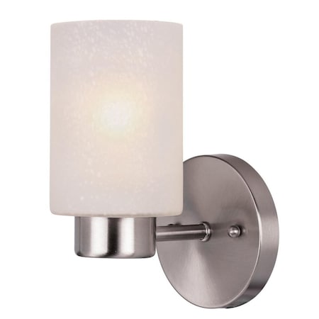 Westinghouse Westinghouse Sylvestre 1-Light Brushed Nickel Gray Wall Sconce 62278